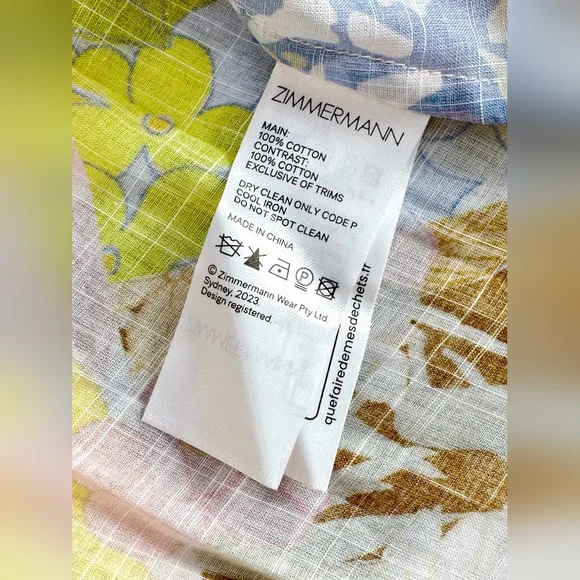 Zimmermann Pop Ruffle Midi Dress in Patch Floral - Picture 10 of 10